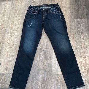 Silver skinny jeans size 27 for women’s